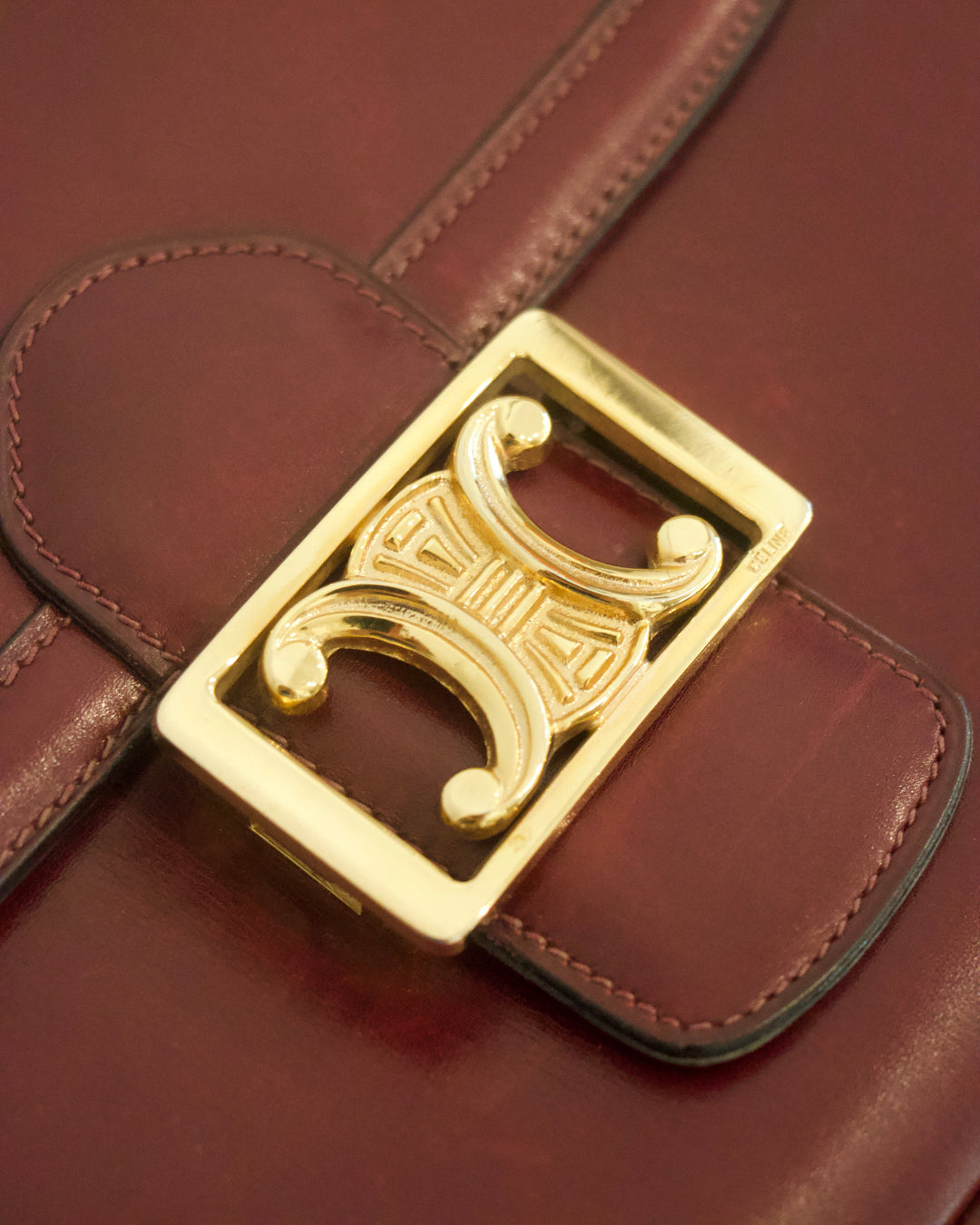Celine Triomphe Leather Handbag