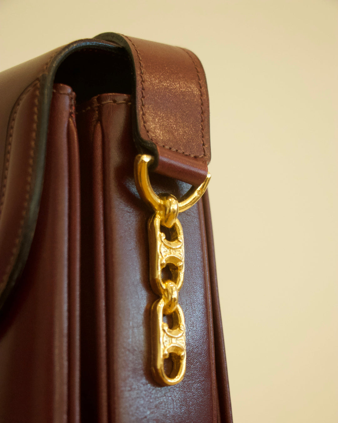 Celine Triomphe Leather Handbag