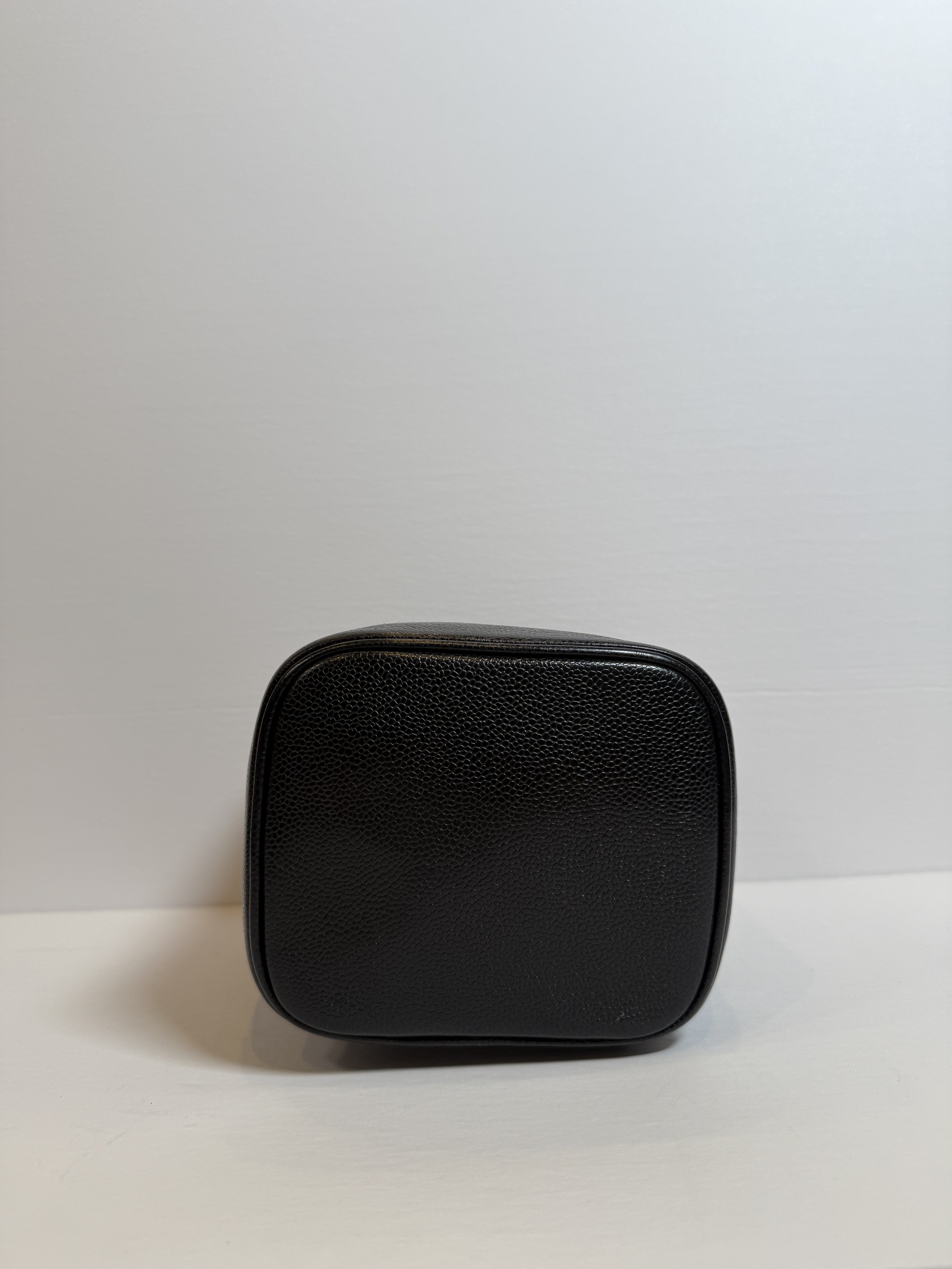 Chanel Caviar Cosmetic Vanity Bag Black Bottom