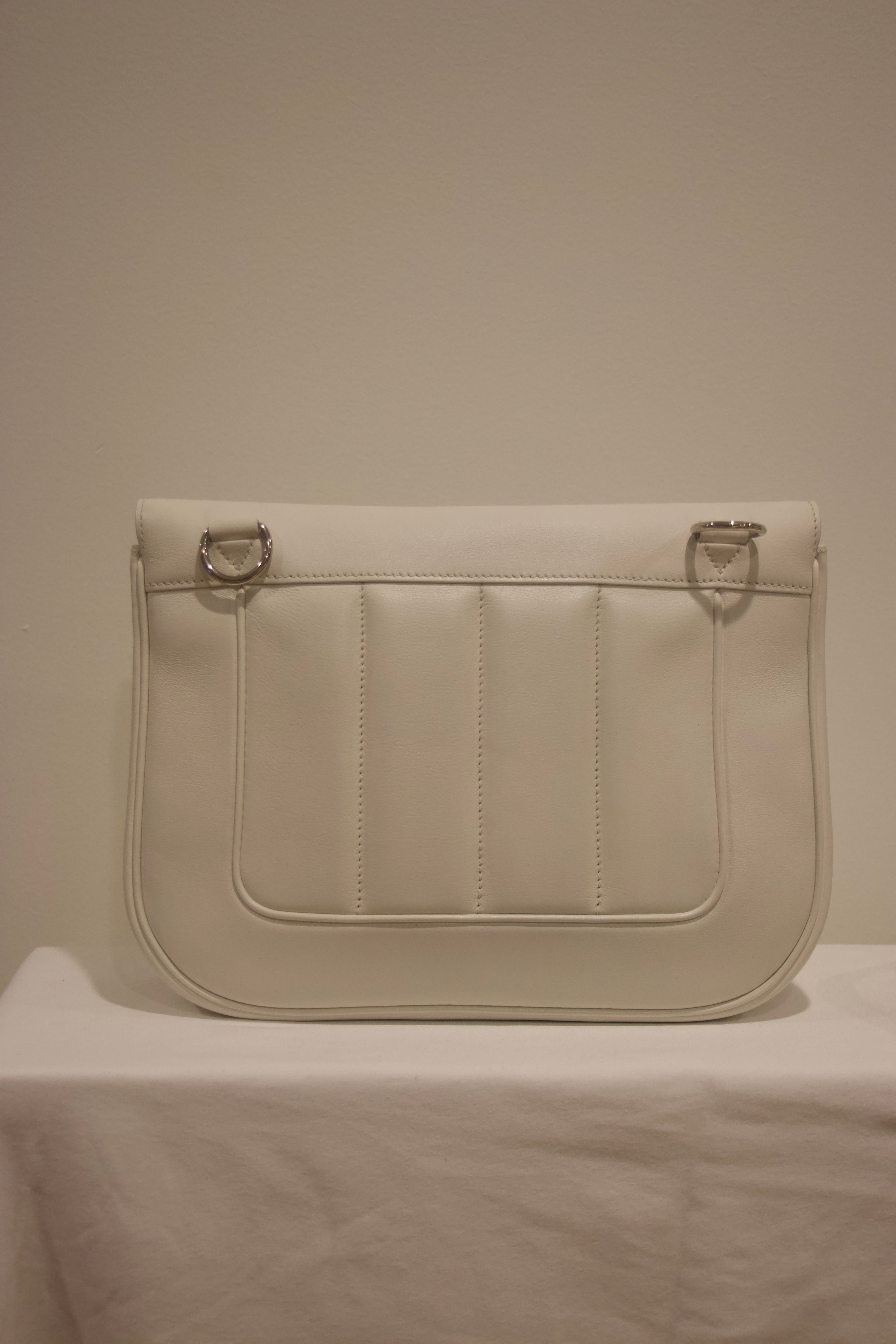 Hermes Swift Sac Berline 28 Cream Back