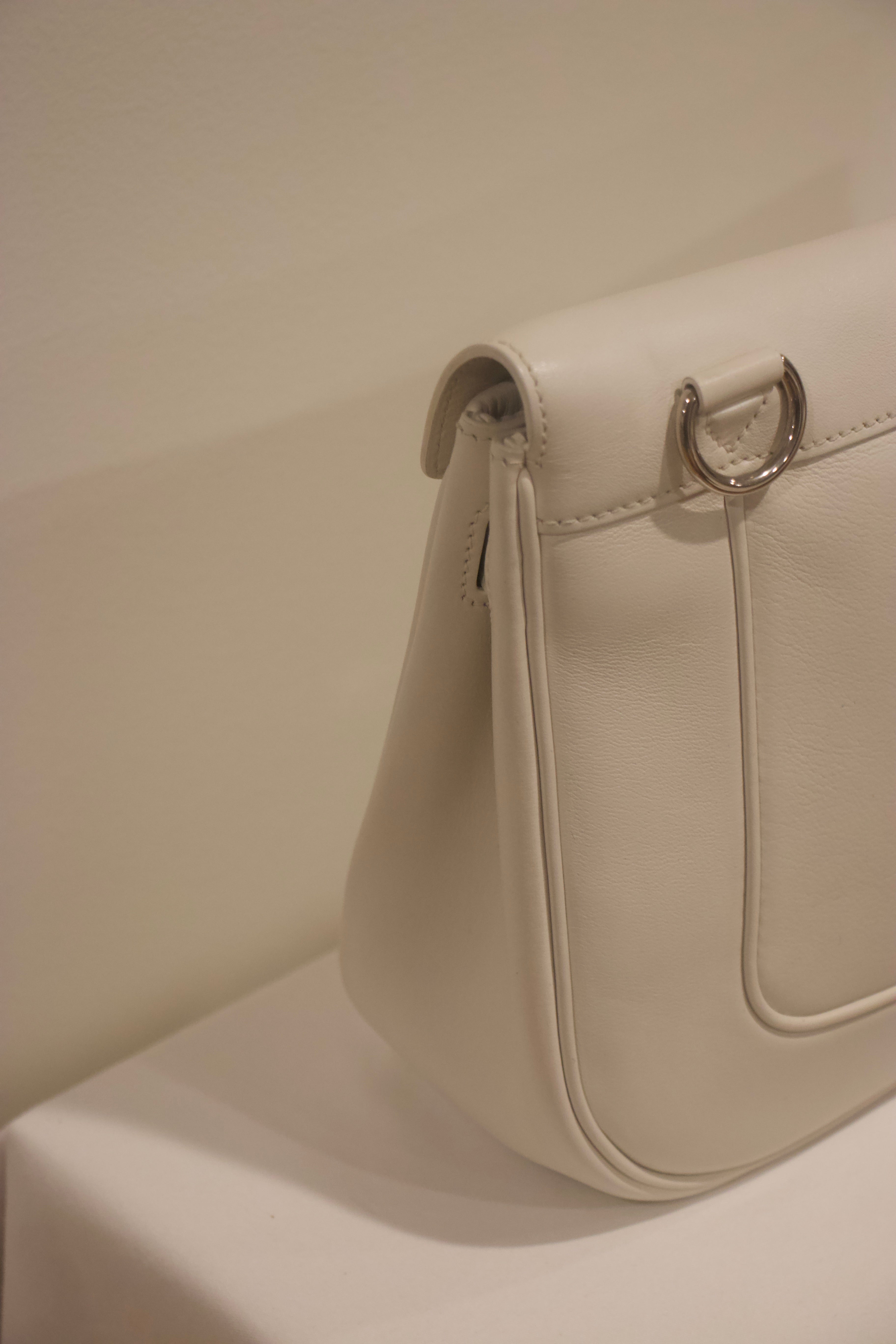 Hermes Swift Sac Berline 28 Cream Back