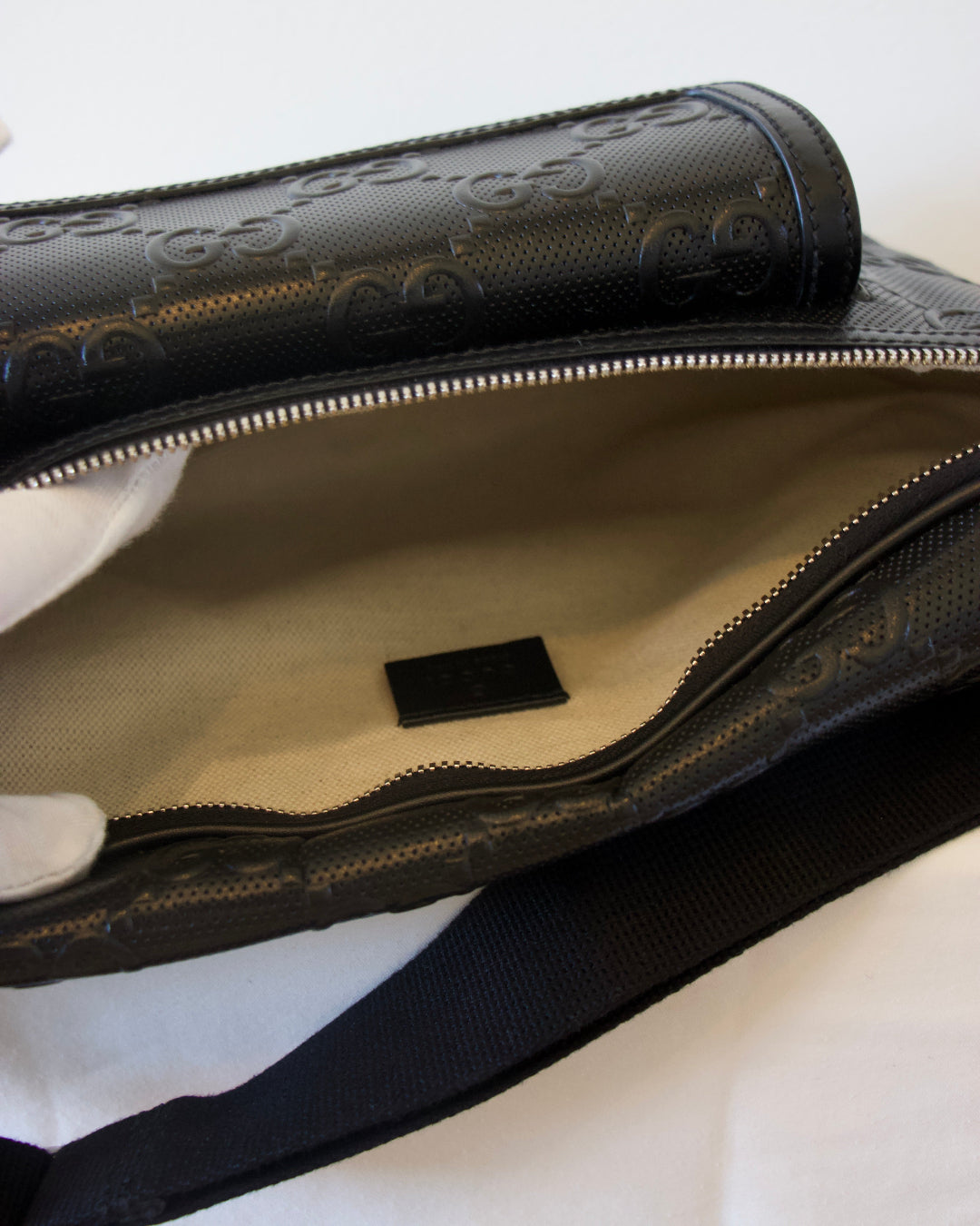 Gucci Tennis Embossed Belt Bag