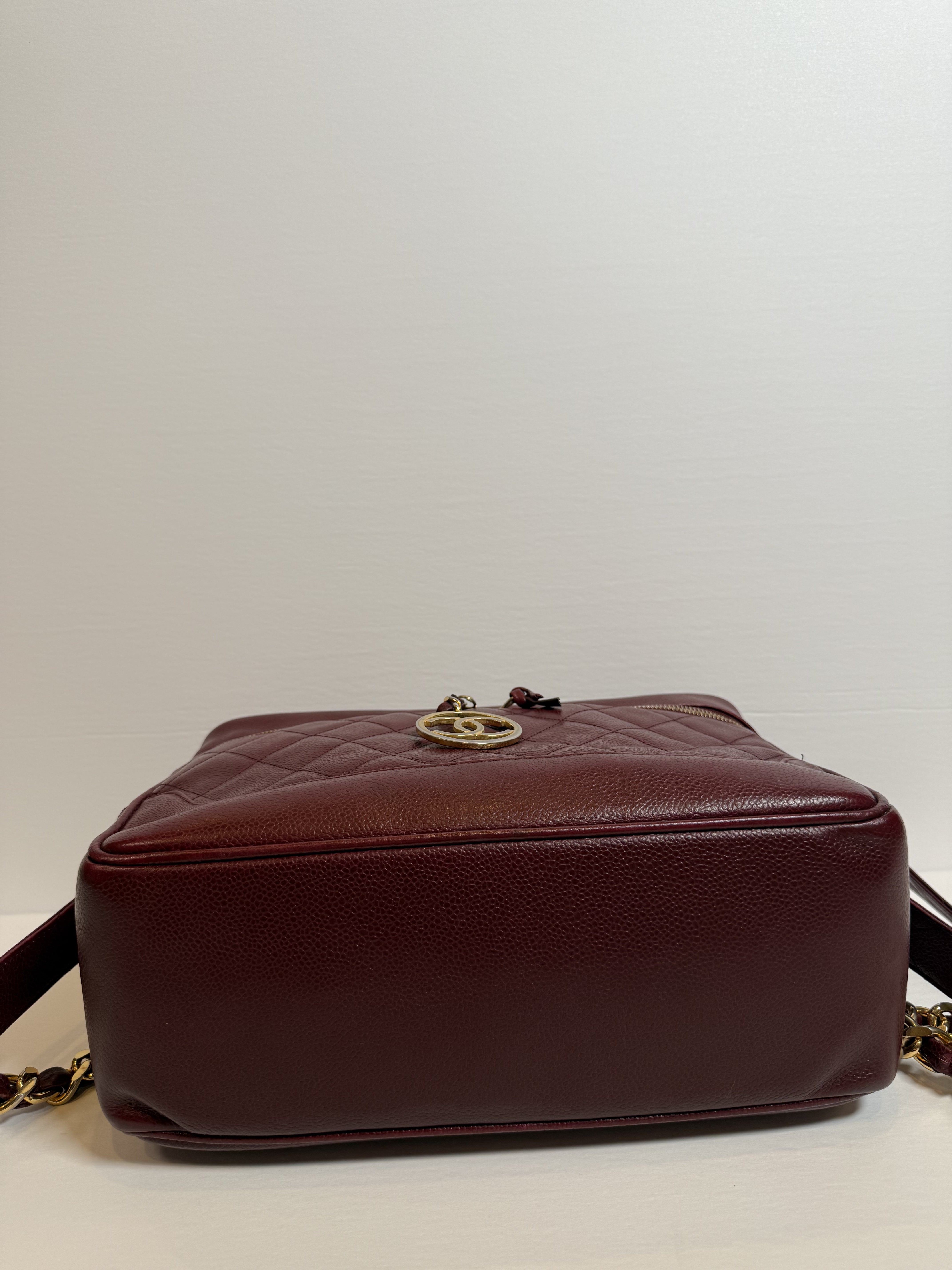Chanel Vintage Caviar Leather Vanity Bag with 24K Gold Plated Hardware
