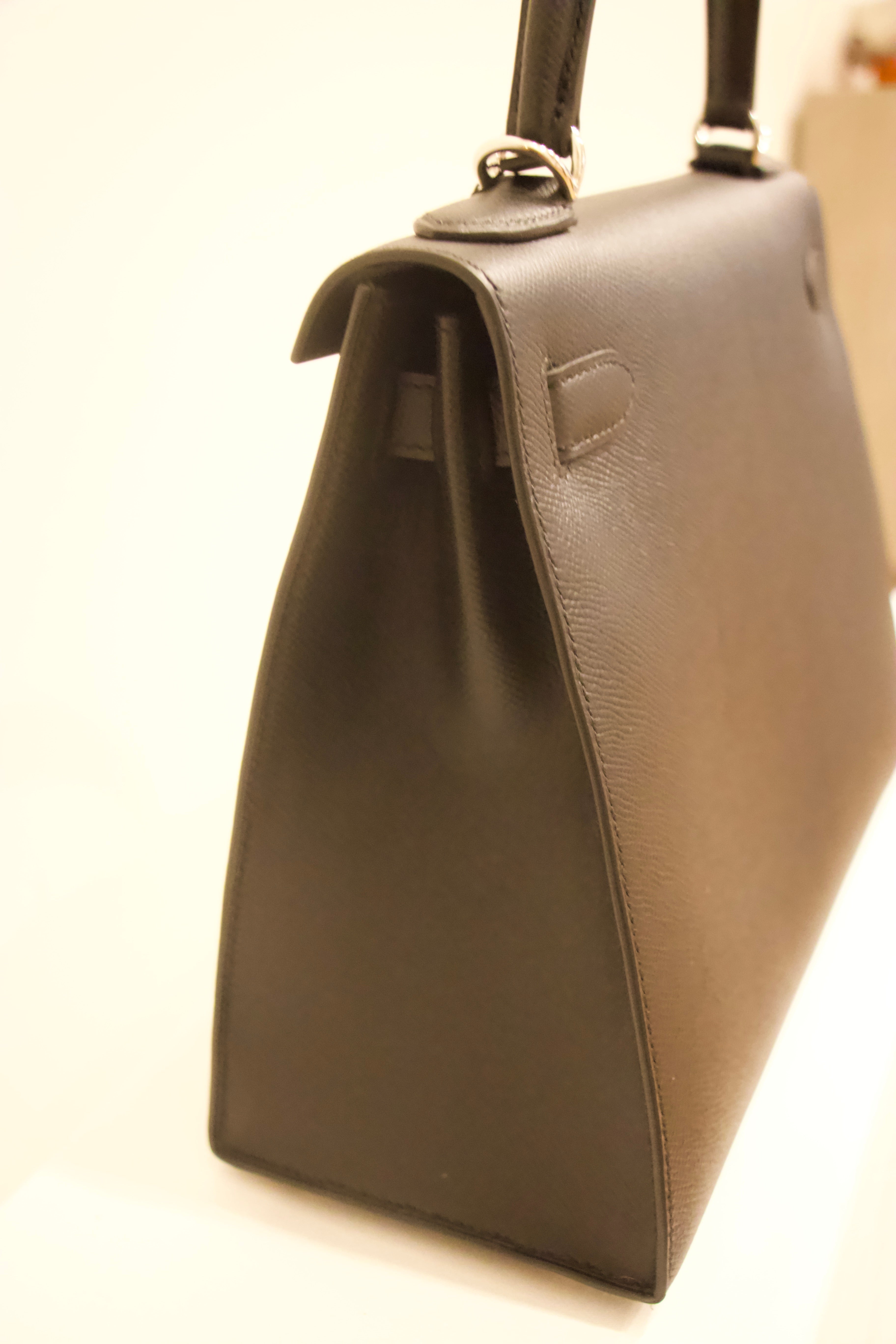 Hermès Epsom Kelly Sellier 28 in Black