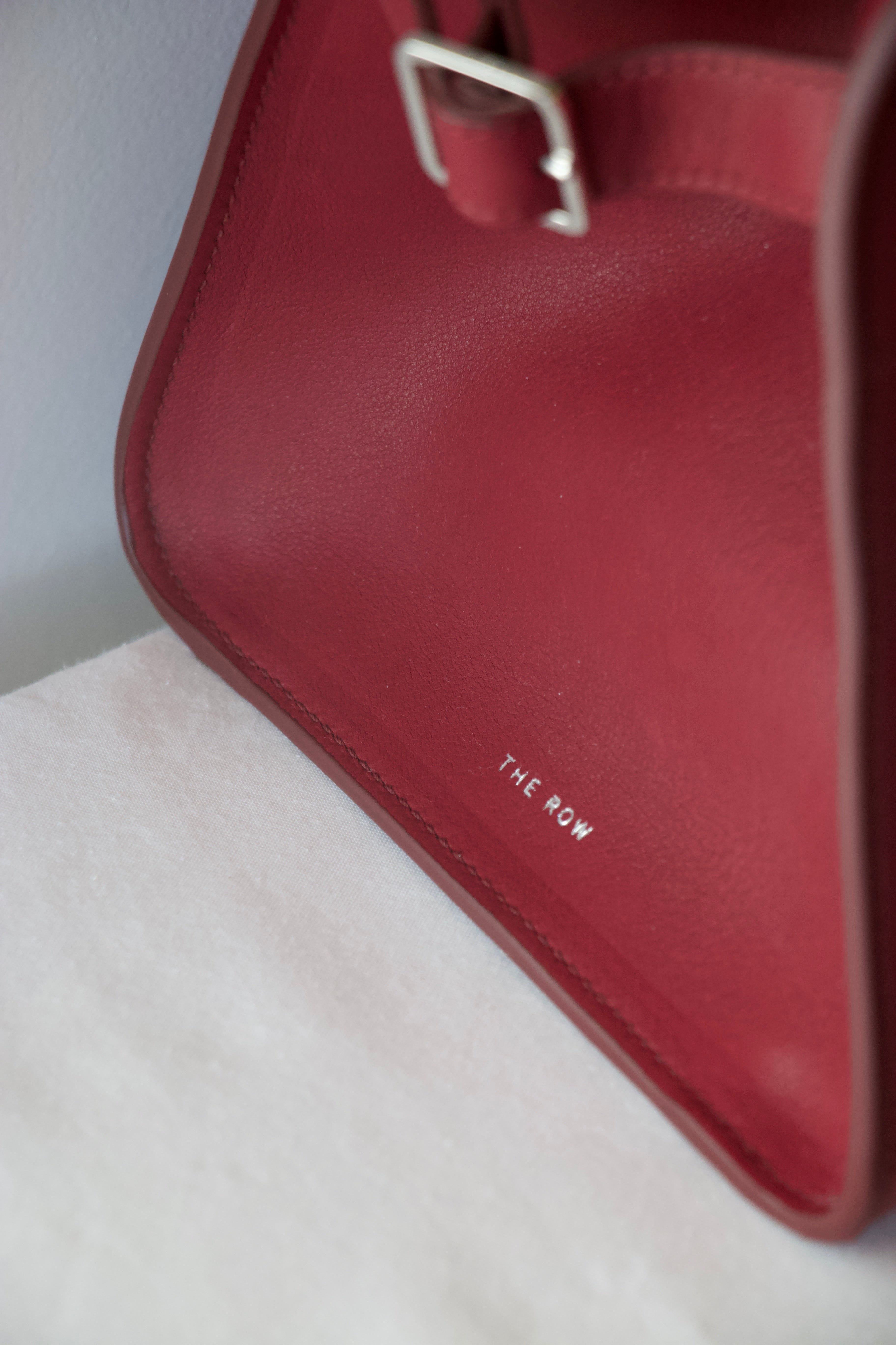 The Row Soft Margaux 10 Amaranto Bag