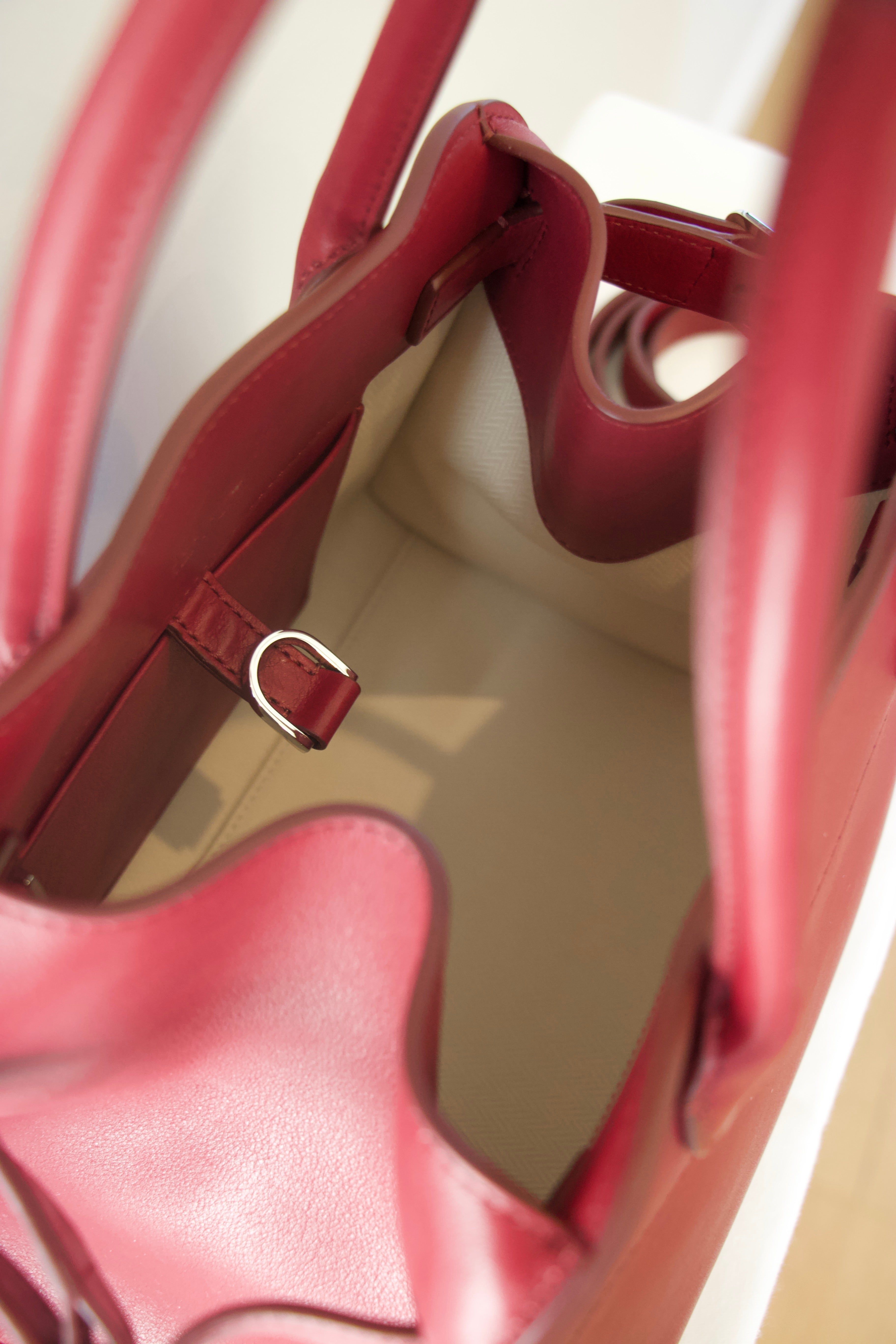 The Row Soft Margaux 10 Amaranto Bag