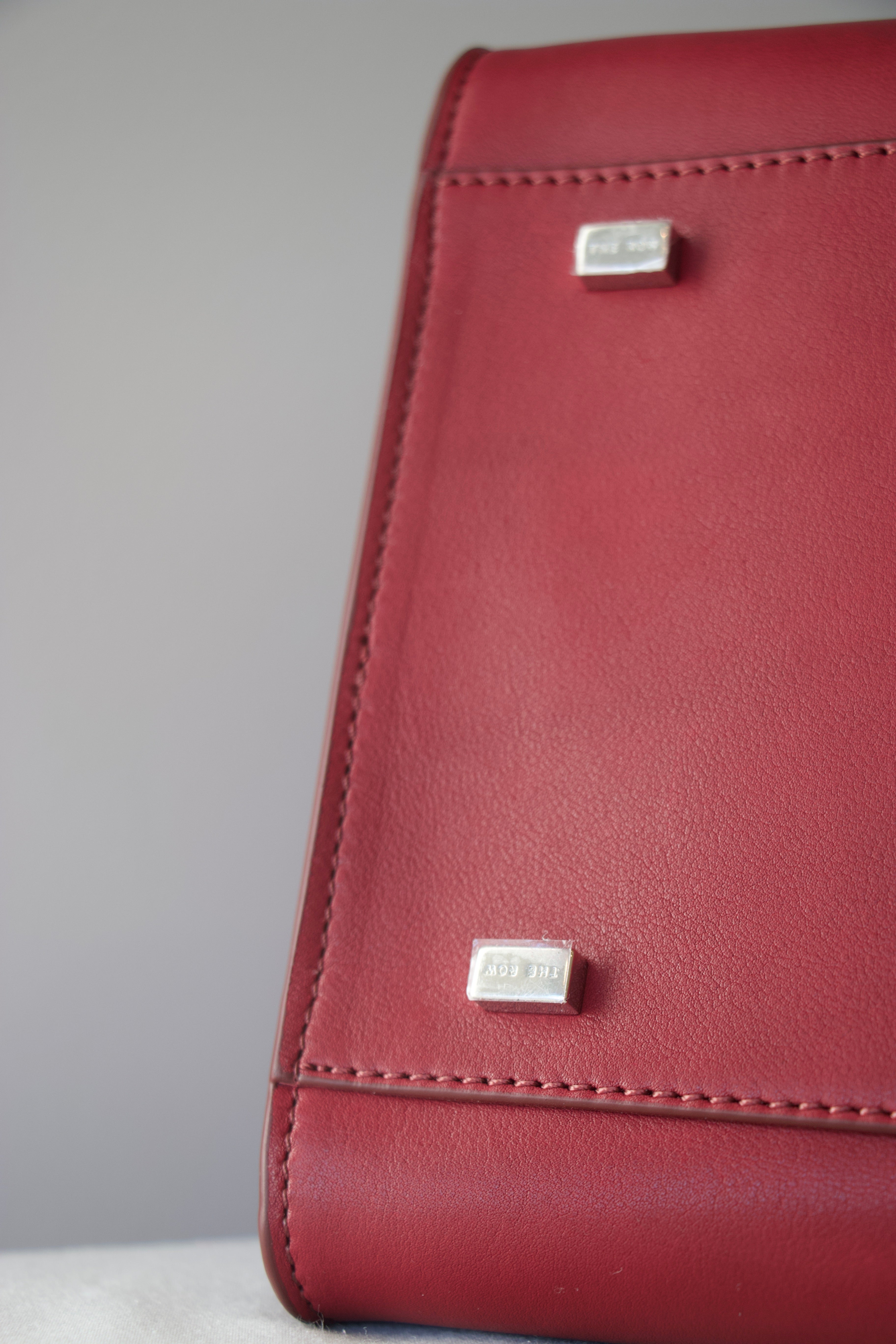 The Row Soft Margaux 10 Amaranto Bag
