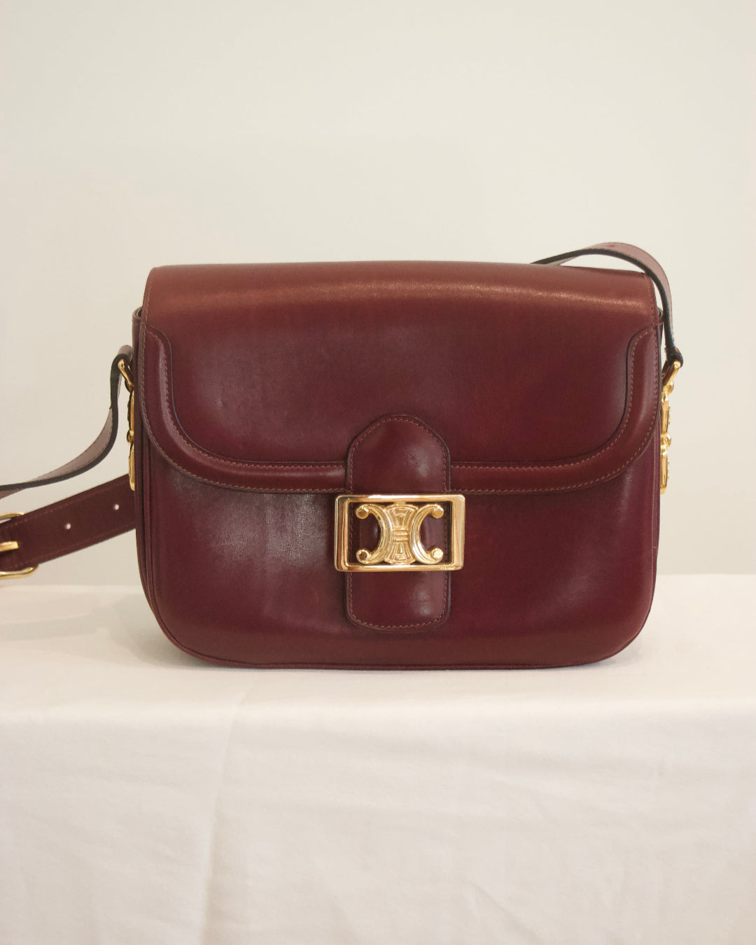 Celine Triomphe Leather Handbag