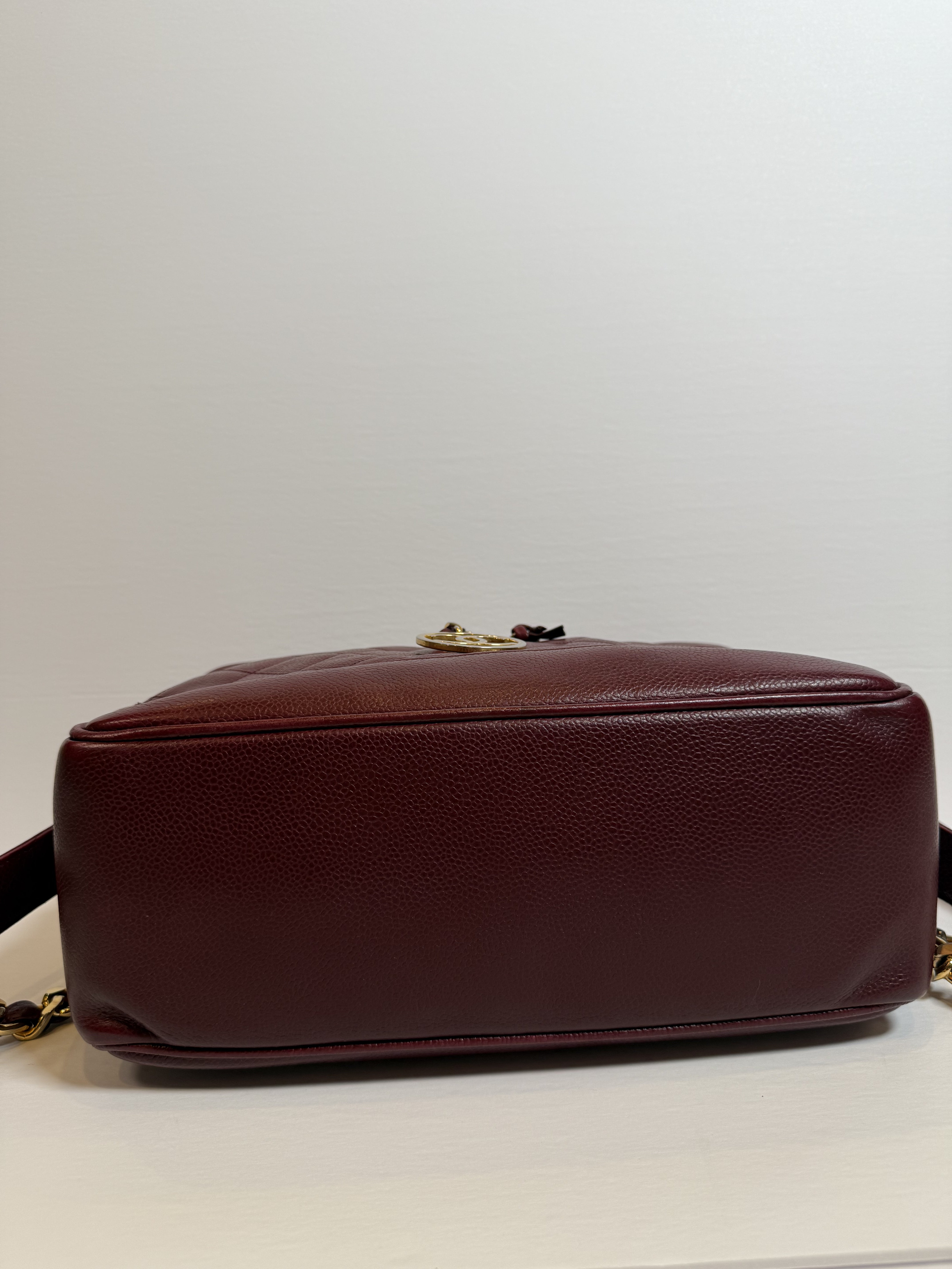 Chanel Vintage Caviar Leather Vanity Bag with 24K Gold Plated Hardware