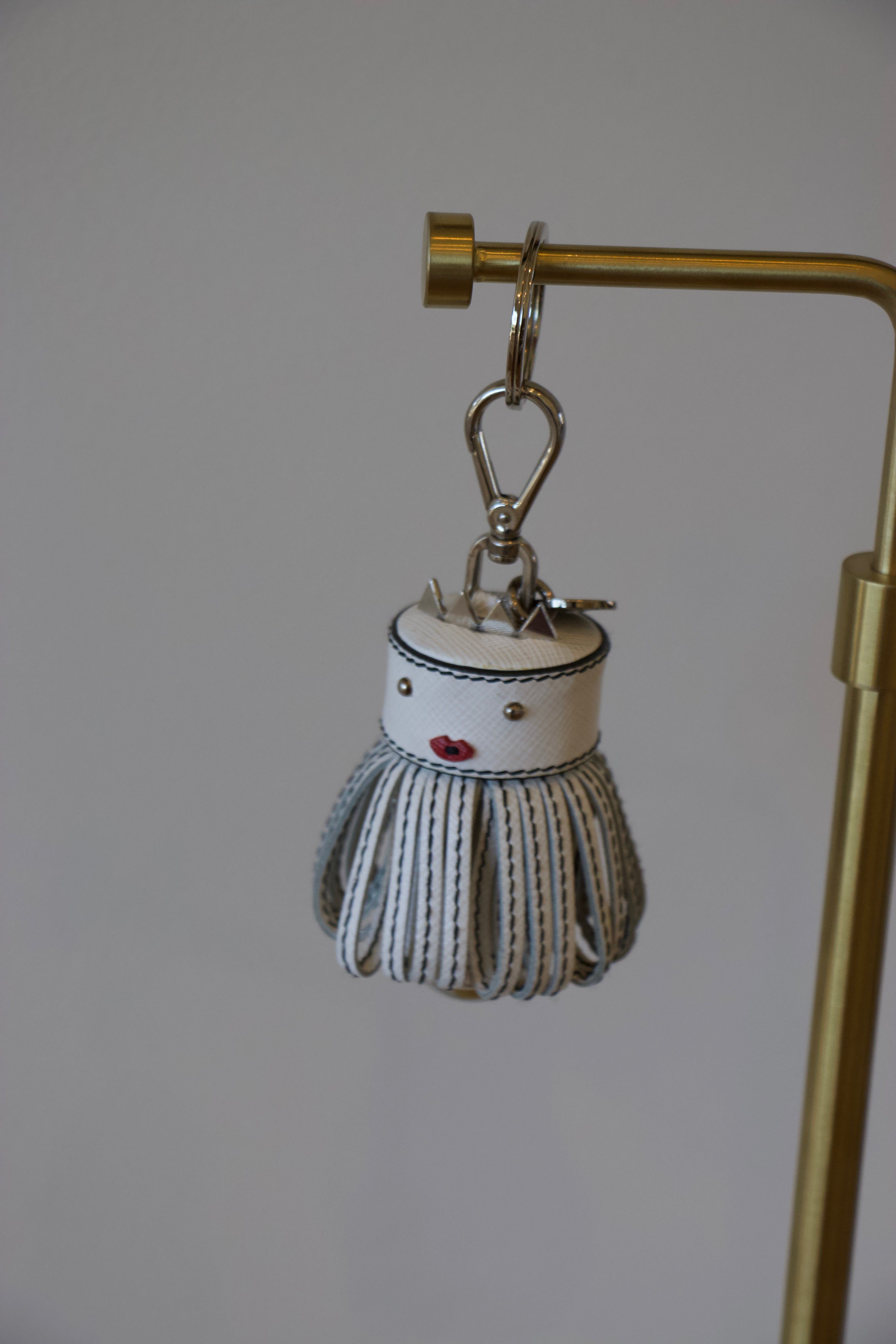 Prada Doll Leather Keychain